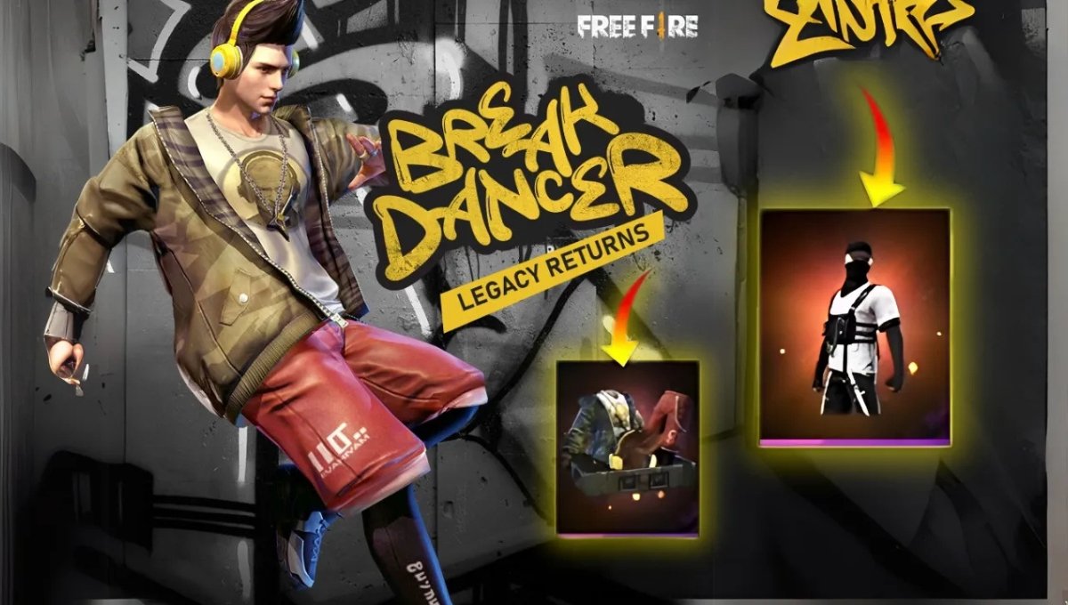 Free Fire में लौट आया स्टाइलिश Break Dancer Bundle, जानिए कैसे करें दावा