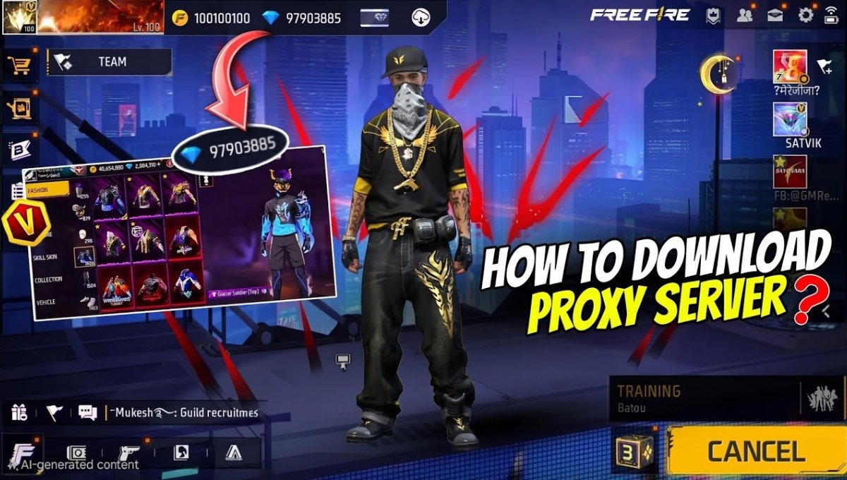 Proxy Server Free Fire APK 2025: फ्री डायमंड्स और स्किन्स की चाह या खतरे की राह