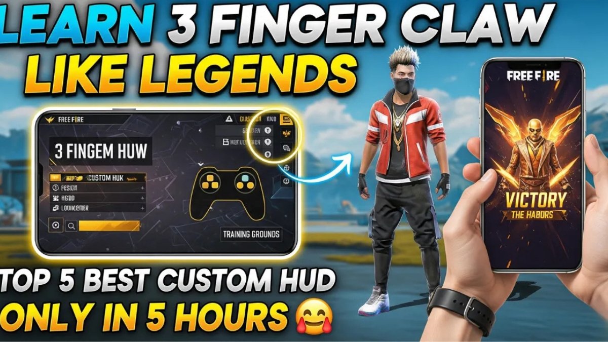 Free Fire में जीत की चाबी जानिए 3 फिंगर Custom HUD सेटिंग्स का जादू