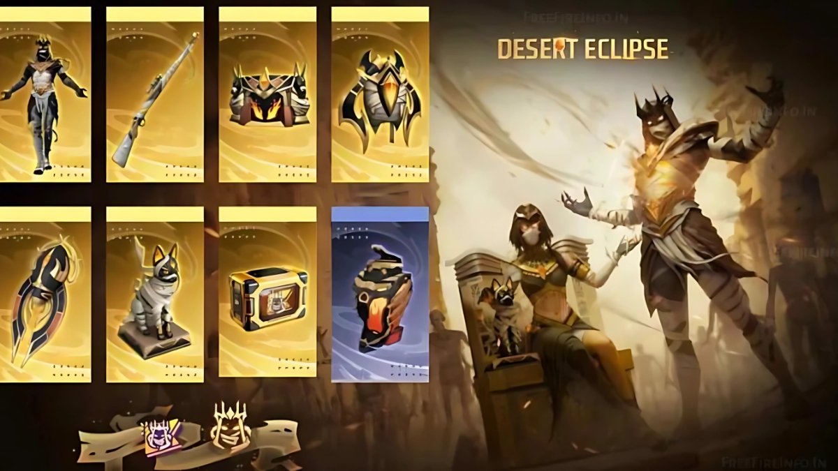 Free Fire Desert Eclipse सीजन 33 मिस्र की रहस्यमयी दुनिया में खो जाइए