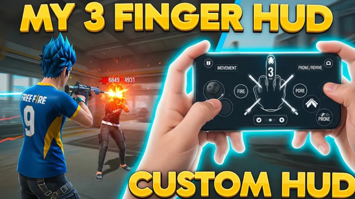 Free Fire में जीत की चाबी जानिए 3 फिंगर Custom HUD सेटिंग्स का जादू