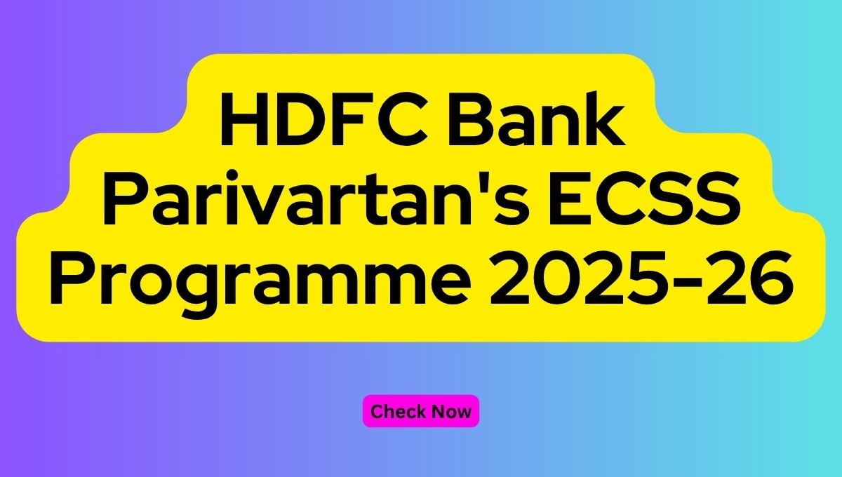HDFC Bank Parivartans ECSS Programme